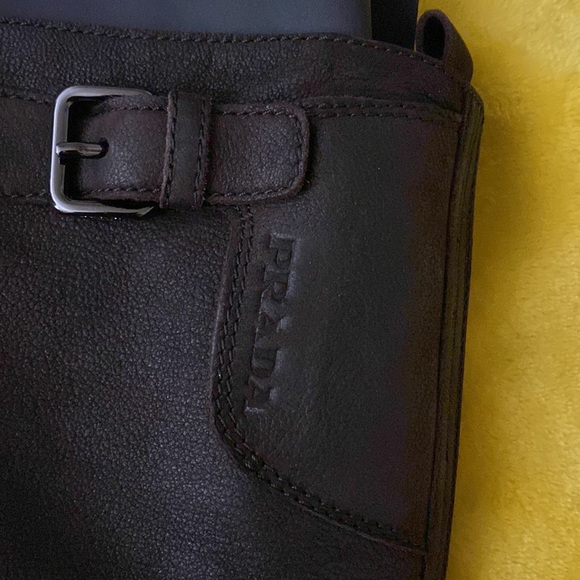 NIB prada brown calzature Donna boots size: 39/ 8.5 in US - Picture 2 of 11